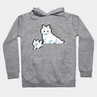 Pixel Art Artic Fox Hoodie